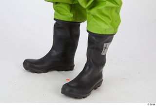 Sam Atkins Fireman in Protective Chemo Suit leg shoes wellies…